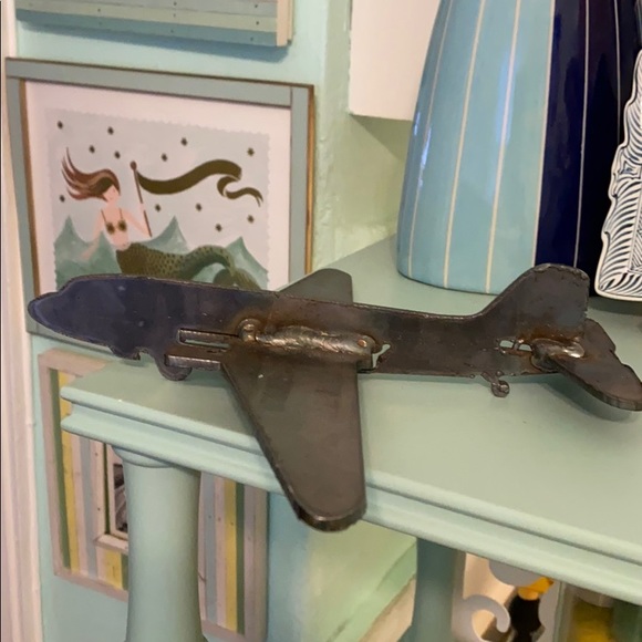 Vintage handmade industrial airplane
